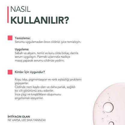 Leke Karşıtı Cilt Tonu Eşitleyici Serum 30 ml