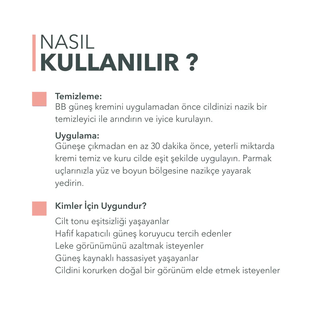 BB Kapatıcı Güneş Kremi - SPF 50+ 75ml