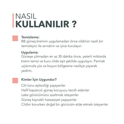 BB Kapatıcı Güneş Kremi - SPF 50+ 75ml