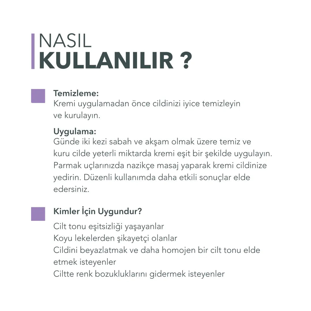 Cilt Beyazlatıcı Leke Kremi 100 ml