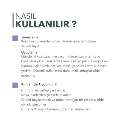 Cilt Beyazlatıcı Leke Kremi 100 ml