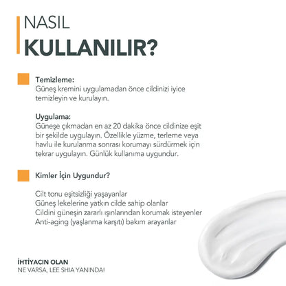 Leke Karşıtı Spf 50+ Yüksek Korumalı Güneş Kremi 50 Ml